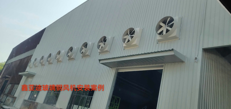 鑫亚迪玻璃钢风机安装案例 (4)